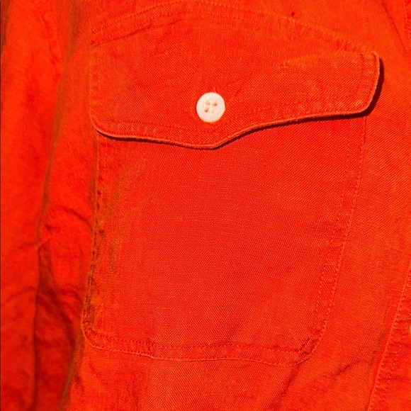 Lauren Ralph Lauren Orange Long Sleeve Shirt - Picture 4 of 9